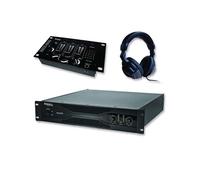 Pack sonorisation amplificateur 2000W SA2000 + Table de mixage 3 voies 5 entrées + Casque