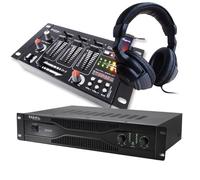 Pack sonorisation amplificateur 500W SA500 + Table de mixage 4 voies 7 entrées + Casque