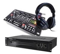 Pack sonorisation amplificateur 500W SA500 + Table de mixage 4 voies 7 entrées + Casque