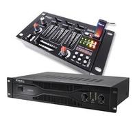 Pack sonorisation amplificateur 500W SA500 + Table de mixage 4 voies 7 entrées DJ21USBMKII