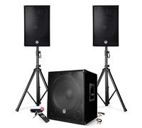 Pack sonorisation - BM SONIC BMS-1515 - 2500W - Enceintes DJ 15"" + Caisson 15"" + Pieds - USB/BLUETOOTH
