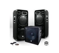 Pack Sonorisation BM SONIC BMX-18215 3200W Caisson bi-amplifié
