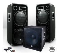 Pack Sonorisation BM SONIC BMX-18215 3200W Caisson bi-amplifié