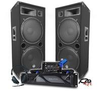 Pack sonorisation - BM SONIC - LSC215 / BMS-4000 / BMS-21USB-BT - Ampli 4000W - Enceintes 2x2000W - USB/Bluetooth