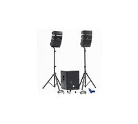 Pack Sonorisation DJ Complet BM Bmsonic BMS-15-ARRAY-BT, 1200W, Caisson 38cm USB/Bluetooth, Supports Câbles+Clé USB 32G