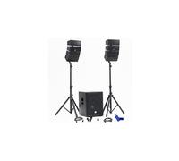 Pack Sonorisation DJ complet BM SONIC BMS-15-ARRAY-BT, 1200W, Caisson 38cm USB/Bluetooth, Supports Câbles+Clé USB 32G