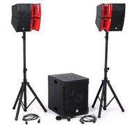 BM SONIC Pack sonorisation DJ complet BMS15-HORN 1200W – satellites, caisson 38 cm USB/Bluetooth