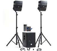 Pack Sonorisation DJ Complet BMBmsonic BMS-12-ARRAY-BT 1000W, Table de Mix 2 micros sans Fils USB/Bluetooth +Clé USB 32 Go