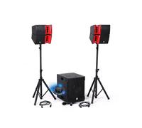 BM SONIC Pack sonorisation DJ complet BMS15-HORN 1200W – Satellites et SUB 38 cm USB/Bluetooth
