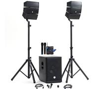 Pack Sonorisation DJ Complet BMBmsonic BMS-12-ARRAY-BT 1000W, Table de Mix 2 micros sans Fils USB/Bluetooth +Clé USB 32 Go