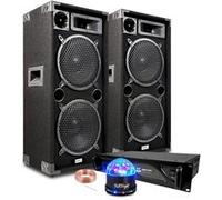 Pack Sonorisation IBIZA SOUND STAR 210 - DISCO BOX Amplificateur BM SONIC 2000W TOTAL - Bass-Reflex 2 Boomers 25cm - 3 voies