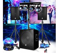 Pack sonorisation PA / DJ - BM SONIC - BMS1508 - 1800W - Bluetooth & USB - Subwoofer + 2 enceintes