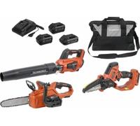 PACK SOUFFLEUR+ELAGUEUSE+TRONCONNEUSE+2 BATT 4AH+1 BATT 2AH+1 CHARG DOUBLE+SAC - SCHNEIDER ELECTRO - 83585