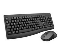 Pack Souris Clavier Sans Fil rechargeable Bluestork Office - Touches ciseaux - Noir G