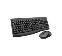Pack Souris Clavier Sans Fil rechargeable Office - Touches ciseaux - Noir
