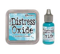PACK SP CIAL Tampon encreur Ranger Tim Holtz Distress Oxide BROKEN CHINA + Reinker