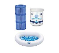Pack spa : filtration, oxygène actif et confort avec appui-tête et porte-gobelet