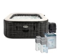 Pack Spa gonflable Intex Ardoise 6 places + Kit Brome Bayrol