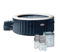 Pack Spa gonflable Intex Blue Navy 4 places + Kit Brome Bayrol
