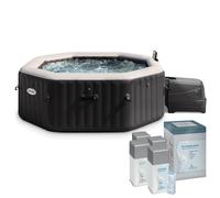 Pack Spa gonflable Intex PureSpa Carbone 6 places + Kit Brome Bayrol