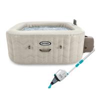 Pack Spa gonflable Intex PureSpa Chevron 4 places + Aspirateur Intex ZR100