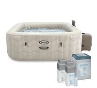 Pack Spa gonflable Intex PureSpa Chevron 6 places + Kit Brome Bayrol