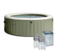 Pack Spa gonflable Intex PureSpa Olive 6 places + Kit Brome Bayrol