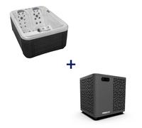 Pack spa rigide Celtic 4 avec pompe à chaleur (3 places)