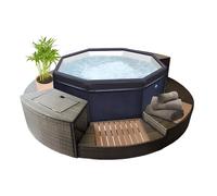 Spa portable semi-rigide Octopus octogonal Bulles 4-6 places + Mobilier - Netspa