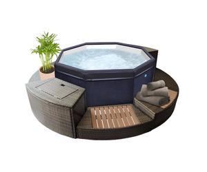 Pack spa semi-rigide NetSpa Octopus + 5 mobiliers (4 à 6 places)