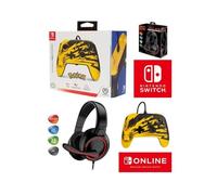 Pack - SPIRIT OF GAMER - PRO GT210 - Manette filaire Switch Pikachu - Casque 40 mm - Multiplateforme