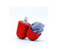 Pack Spray Nettoyant Antibactérien Klap avec Lingette en Microfibres Rouge