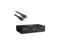 Pack srt 7408 décodeur satellite astra hd + carte tntsat + câble hdmi longueur 2m