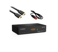 PACK SRT 7408 Décodeur Satellite ASTRA HD + Carte TNTSAT + Câble HDMI Longueur 2m + Cable 12V