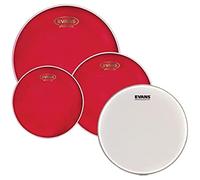 Evans EPP-HRUV1-S - Pack peaux Standard - Hydraulic rouges (12'', 13'', 16'') et sablée UV1 (14'')