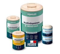 Pack Starter Santé 2 mois • Multivitamines + Magnésium + Vitamine C • Soutien Immunitaire • Boost Énergie • Testé en laboratoire • Made in France • Eco-responsable • AqeeLab Nutrition