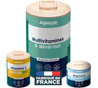Pack Starter Santé - Multivitamines + Vitamine C + Magniésium - Anti-fatigue, Antioxydant, Fatigue et Stress - Vitalité & Santé - Aqeelab Nutrition