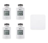 Pack starter TRV 1.0 connecté - 4 têtes thermostatiques intelligentes - 6050684 - Delta Dore
