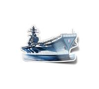 Pack Stickers Autocollants Vinyle Porte-Avions Charles de Gaulle Puissance Navale Française Bateau Militaire Résistant Eau & UV Découpé 9cm