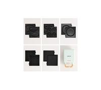 Pack - stone 2&1 compact apparéil à croque-monsieur, grill et gaufrierr + plaque taiyaki + plaque pancake + plaque donuts