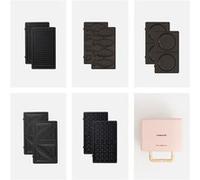 PACK - STONE 3&1 Appareil Croque-monsieur Grill et Gaufrier avec plaques interchangeables - Plaque Taiyaki - Plaque Pancake Rose G