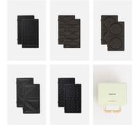 PACK - STONE 3&1 Appareil Croque-monsieur Grill et Gaufrier avec plaques interchangeables - Plaque Taiyaki - Plaque Pancake Vert G