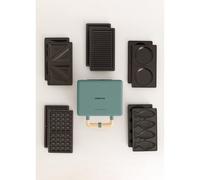 Pack STONE STUDIO Double - Apparéil à croque-monsieur, gril et gaufrier + Plaque taiyaki + Plaque pancake Vert G
