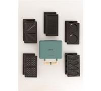 Pack STONE STUDIO Double - Apparéil à croque-monsieur, gril et gaufrier + Plaque taiyaki + Plaque pancake Vert G