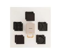 Pack STONE STUDIO Individuel - Apparéil à croque-monsieur, gril et gaufrier + Plaque taiyaki + Plaque pancake + Plaque donuts