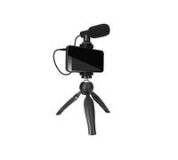 Puluz Pack Stream et Vlog pour Smartphone avec Trépied Stable et Micro Noir