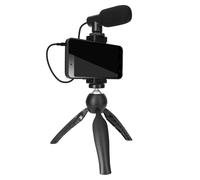 Pack Stream et Vlog pour Smartphone avec Trépied Stable et Micro Puluz Noir