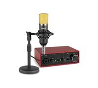 VONYX Producer Recording Set Noir - Kit Studio USB Complet avec Micro à Condensateur + Interface Audio | Home-Studio, Podcast, Streaming, Chant & Voix