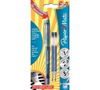 Pack stylo roller effaçable Paper Mate Replay Premium + 2 recharges encre Bleu