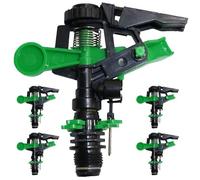 Pack Suinga de 5 ARROSEURS agricoles Ajustables. Portée de 6 à 12 mètres. Filetage mâle 1/2". Débit de 430 à 1165 litres/Heure. Diamètre de Couverture de 20 mètres.